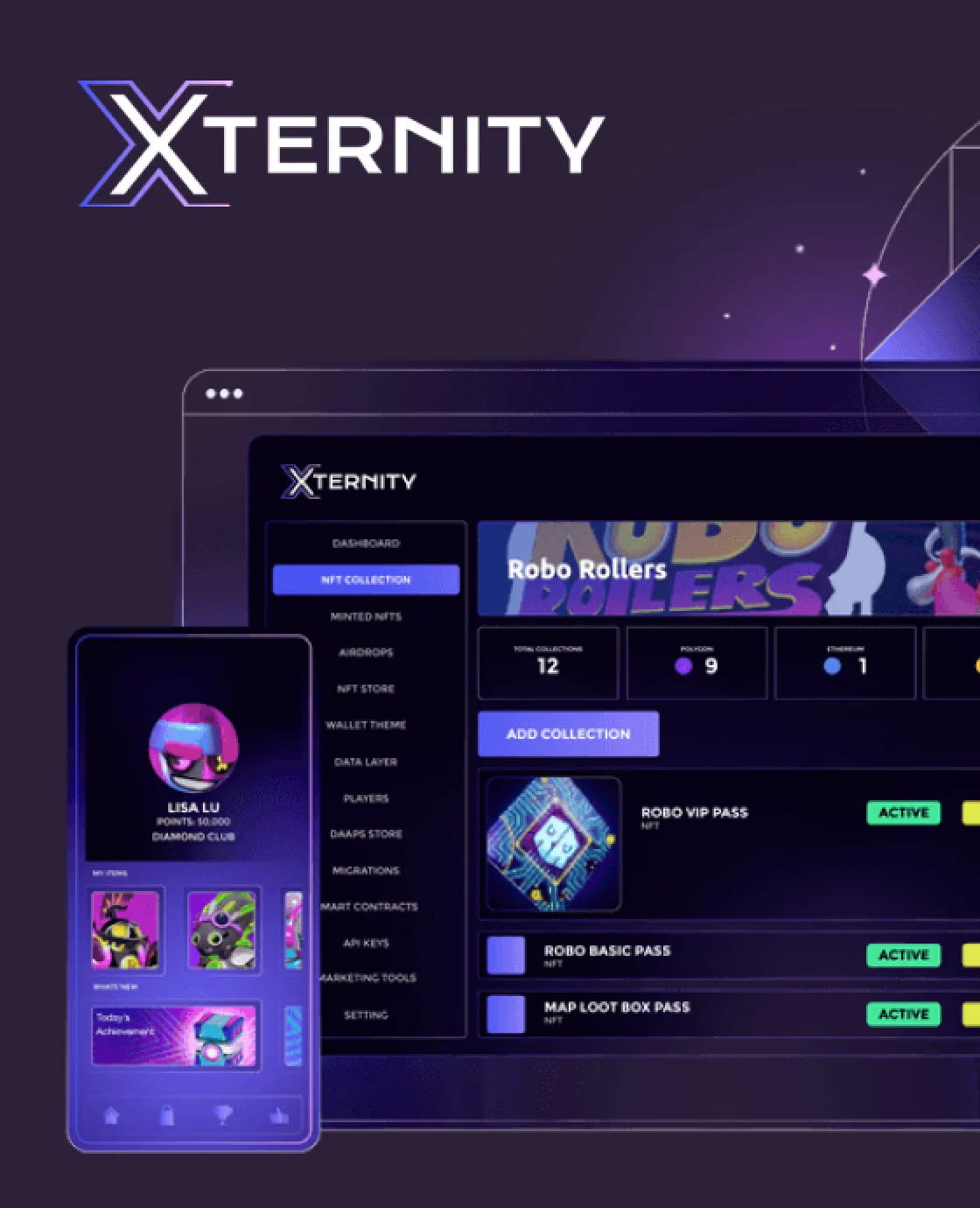 Xternity: multi-chain NFT marketplace development case study by Milies